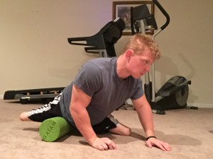 The adductor muscles can be particularly difficult to target with the foam roller, as in most amputees these muscles are extremely short and tight.